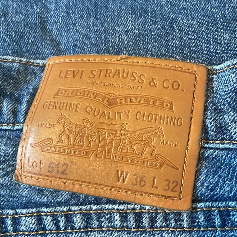 Levi’s Men’s 512 Slim Taper Stretch Premium Jeans - Picture 4 of 5
